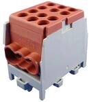 Hauptleitungs-abzweigklemme - Braun, 2x Eingang 25 Mm&sup2; 4x Ausgang 16 Mm&sup2;, 1-polig