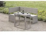 M&uuml;lltonnenabdeckung 2er 153x755x1205cm Stahl/kunstst