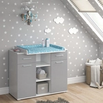 Wickelkommode Leonie, Grau, 113 X 109 Cm Vicco