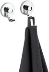 Wenko Vacuum-loc&reg; Haken-set Irun, 2er Set, 2er Set, Befestigen Ohne Bohren, Silber