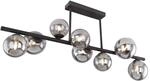 Deckenleuchte - Schwarz - Riha - Glas - Buntglaslampe - G9 -