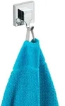 Vacuum-loc&reg; Haken-set Eckig, 2er Set, Befestigen Ohne Bohren, Silber Gl&auml;nzend,