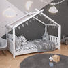Kinderbett "Design" 160x80cm Weiß mit Matratze Vitalispa