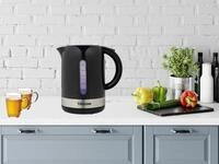 Tristar - Wasserkocher Kunststoff Schwarz 1,7 Liter 360&deg; Drehbar 2200watt