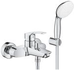 Grohe Eh-wannenbatt. Eurosmart 333023 Wandmontage Mit Brausegarnitur Chrom, 33302003