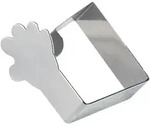 D-c-fix Tischtuchklammer Silber Hand 4 St&uuml;ck Tischdecke