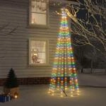 Led-weihnachtsbaum Kegelform Mehrfarbig 310 Leds 100x300 Cm Vidaxl