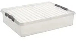 Bettbox Q-line 60 L Transparent 80 X 50 X 18 Cm Aufbewahrungsbox - Sunware