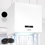 Klarstein - Kronleuchter Smart Inselabzugshaube 595m&sup3;/h App-steuerung Led-panel