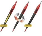 Tl175 Sicherheits-messleitungs-set Lamellenstecker 4 Mm Pr&uuml;fspitze 1.50 M Schwarz,