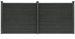 Home Deluxe Wpc Sichtschutzzaun Callado - 2 X Element + 3 X Pfosten I Sichtschutz