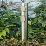 Heitronic - 35104 Gartensteckdose 4fach Edelstahl Erh&ouml;hter Ber&uuml;hrungsschutz