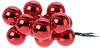 Mini-Weihnachtskugeln Christmas Red am Draht glänzend ø 2,5 cm aus Glas -...