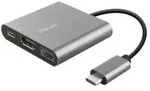 Trust Dalyx Usb 3.2 Gen 1 (3.1 Gen 1) Type-c Aluminium, Schwarz