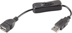 Usb-kabel Usb 2.0 Usb-a Stecker, Usb-a Buchse 0.25 M Schwarz Inkl....
