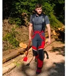 Pss - Schnittschutzhose X-treme Light Rot/schwarz Gr&ouml;&szlig;e 26 Untersetzt
