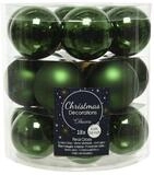 Set Mit 18 Gr&uuml;nen Glas-weihnachtskugeln, 4 Cm