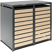 Westmann M&uuml;lltonnenbox Lacina 2x 240 L 80 X 132 X 116 Cm