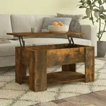 Vidaxl - Couchtisch R&auml;uchereiche 79x49x41 Cm Holzwerkstoff