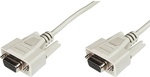Seriell Anschlusskabel [1x D-sub-buchse 9pol. - 1x D-sub-buchse 9pol.] 2.00 M Beige -