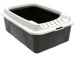 Bonnie Cat Offene Katzentoilette Schwarz, Grau - Rotho