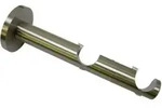 Gardinia Doppel-kombitr&auml;ger Chicago Edelstahl, 14 Cm, &Oslash; 20 Mm Gardinenstangen &