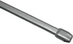 Gardinia - Vitragestange Flach Silber- Matt, &Oslash; 11 Mm, Ausziehbar 60 - 100 Cm