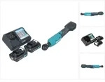 Makita Wr 100 Dwa Akku Ratschenschrauber 12 V 47,5 Nm 1/4" 3/8" + 2x Akku 2,0...