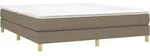 Boxspringbettgestell Taupe 160x200 Cm Stoff Vidaxl