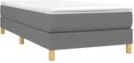 Bettgestell Ohne Matratze Dunkelgrau 90x200 Cm Stoff Vidaxl