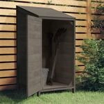 Ger&auml;teschuppen Anthrazit 55x52x112 Cm Massivholz Tanne - Vidaxl
