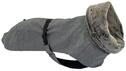 45 Cm: H Hiking Everest Grey Waterproof Jacket With Thermal Fleece Lining And Faux