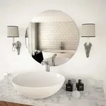 Wandspiegel 60 Cm Rund Glas Vidaxl