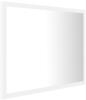 LED-Badspiegel,Wandspiegel Weiß 60x8,5x37 cm Acryl vidaXL