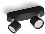 Philips Led Deckenleuchte Star In Schwarz 2x 4,5w 1000lm