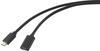 USB-Kabel usb 3.2 Gen2x2 usb-c® Stecker, usb-c® Buchse 1.00 m Schwarz PVC-Mantel