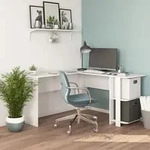Eckschreibtisch Nikita, Wei&szlig;, 140 X 140 Cm Vicco