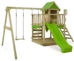 Spielturm Kletterger&uuml;st Jazzyjungle Mit Schaukel & Rutsche, Spielhaus Mit