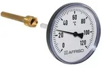 Bimetall-thermometer 0/120 Grc, Schutzrohr G 1/2z B Bith 100, 100 Mm