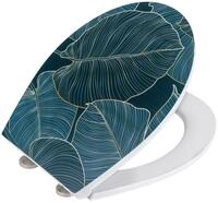 Premium Wc-sitz Big Leaves Mit Relief, Aus Antibakteriellem Duroplast, Mit