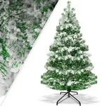 Weihnachtsbaum K&uuml;nstlich Tannenbaum Edeltanne Spritzguss Pe 210cm (schnee) - Kesser