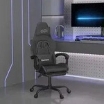 Gaming-stuhl Mit Fu&szlig;st&uuml;tze Schwarz Kunstleder Vidaxl577754