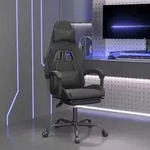 Gaming-stuhl Mit Fu&szlig;st&uuml;tze Schwarz Kunstleder Vidaxl562041