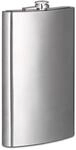 Flachmann Xxl Aus Edelstahl, Riesen Flachmann Mit 1,8l Fassungsvolumen, Klassisches