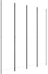 4-tlg. Paravent Wei&szlig; 200x220 Cm Stoff Vidaxl