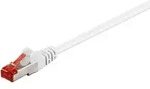 Goobay - Cat 6 Patchkabel, S/ftp (pimf), Wei&szlig;, Kupferkaschierter Aluminiumleiter