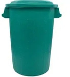 Universaltonne Mit Deckel Gr&uuml;n - 70 Liter - M&uuml;lltonne Abfalleimer Regentonne Tonne