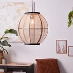 Brilliant - Lampe, Tanah Pendelleuchte 47cm Schwarz/natur, 1x A60, E27, 42w, Kabel
