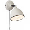 Lampe Telio Wandleuchte Zugschalter grau/taupe 1x D45, E14, 28W, geeignet für