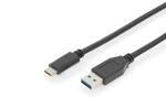 Digitus Usb-kabel Usb 3.2 Gen1 Usb-c&reg; Stecker, Usb-a Stecker 1.00 M Schwarz...